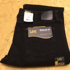 Lee Regular Fit Black Jeans. Straight Leg